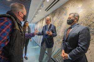 Manchin, Secretary of Health Services attend ribbon-cutting, tour Neuroscience Institute